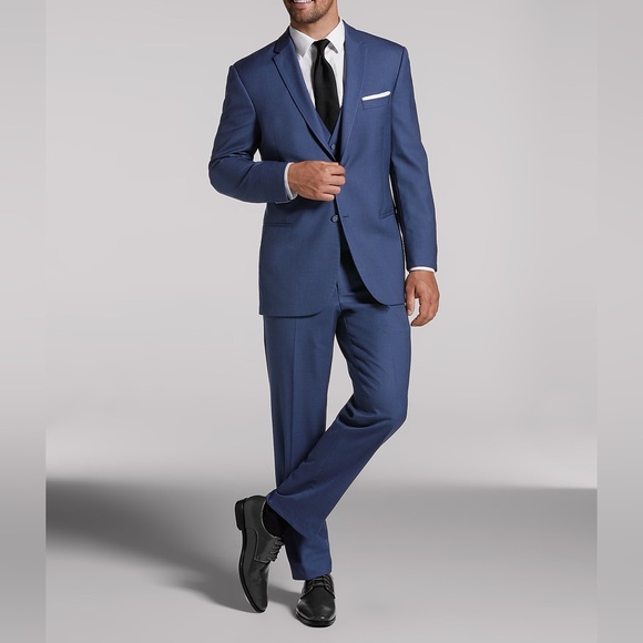 Calvin Klein Blue Jerome Slim Fit Suit - Picture 1 of 12